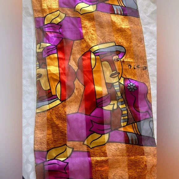 Vintage Scarf Picasso art print - Picture 7 of 10